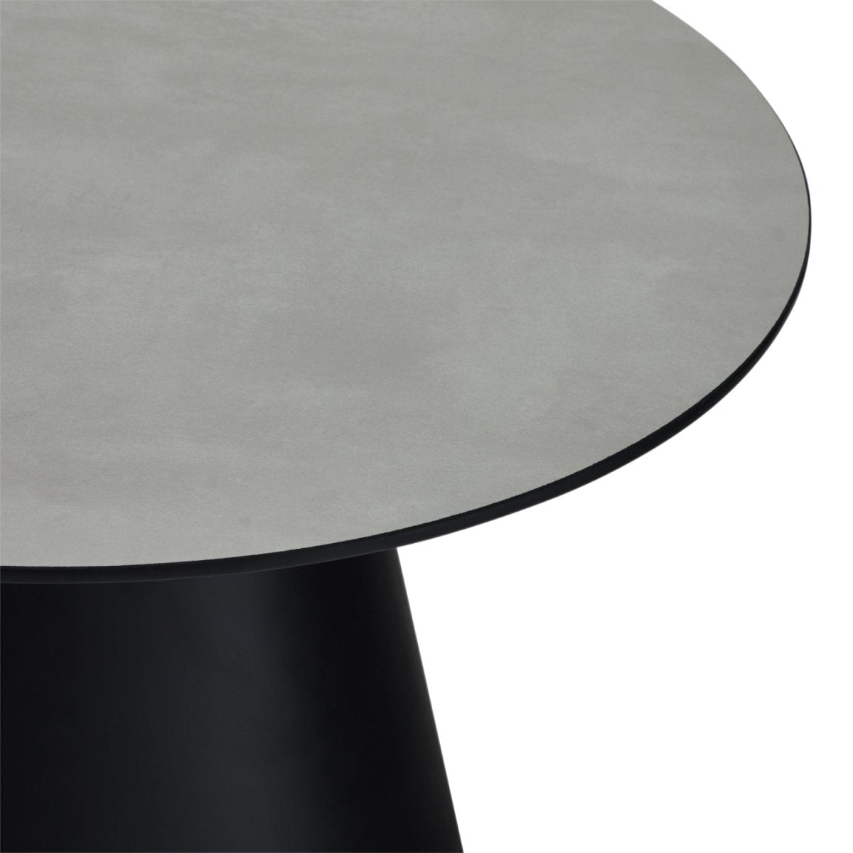 Couchtisch 2er Set ø60/80 cm - Marmoroptik Hellgrau