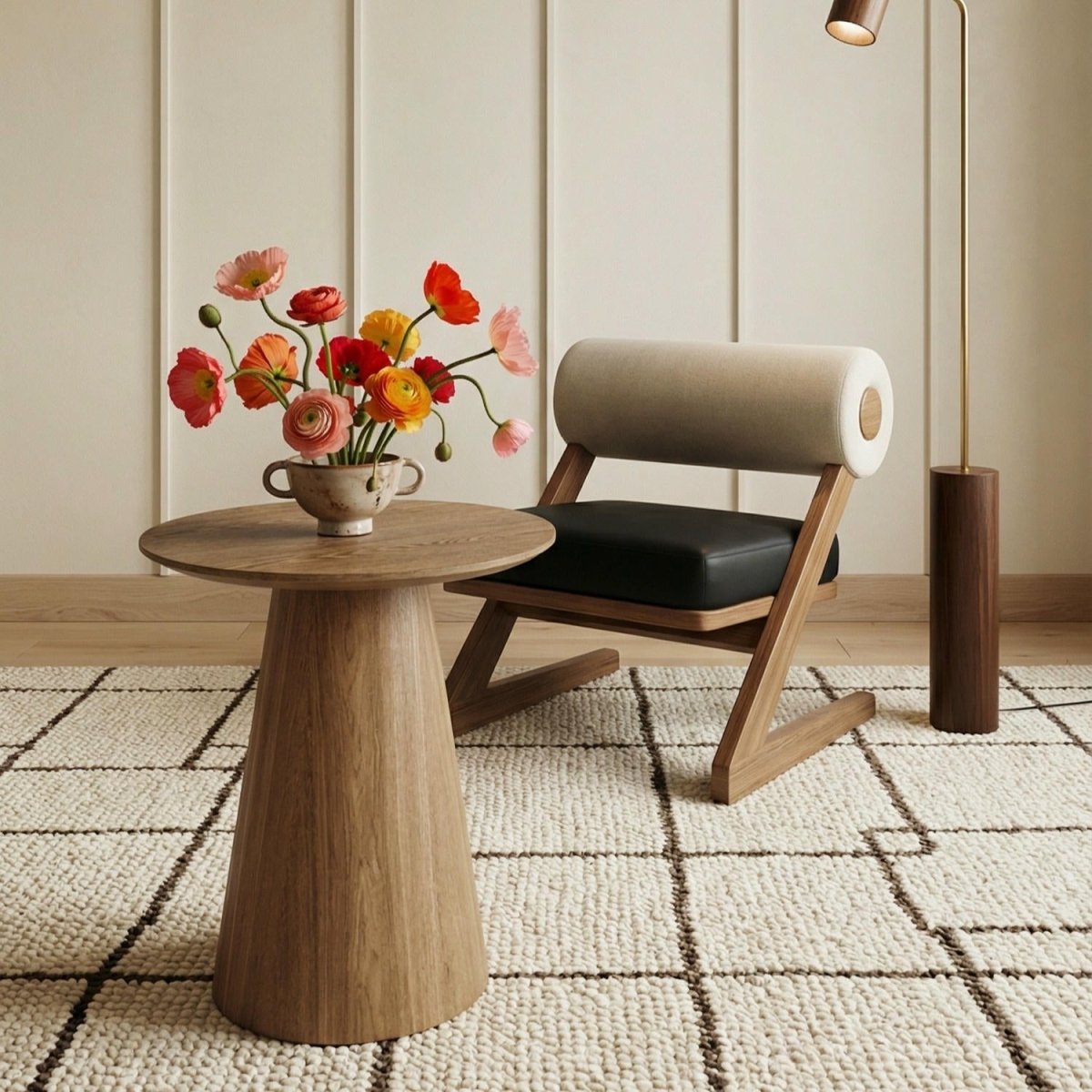 Couchtisch Rund ø45 cm - Wildeiche
