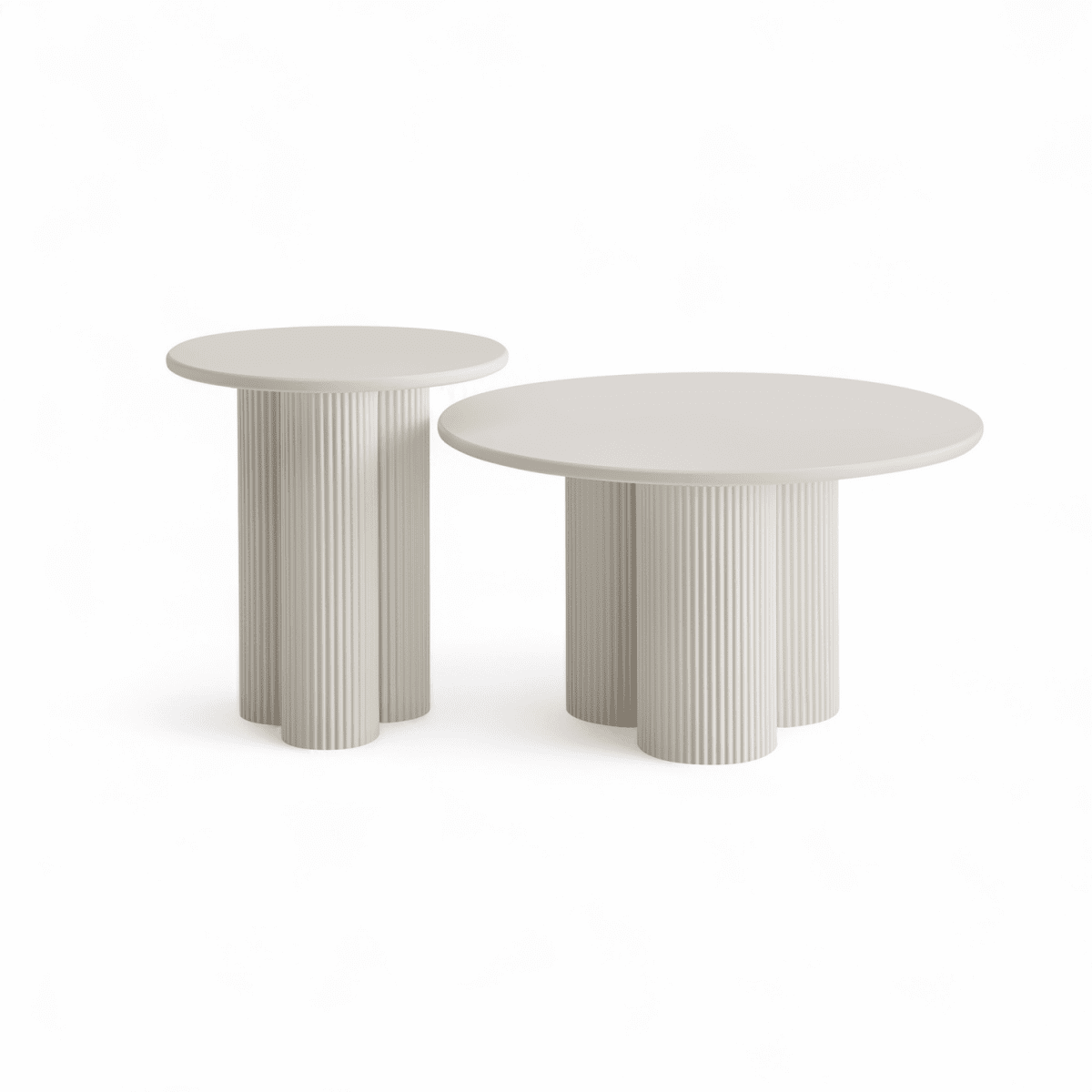 Couchtisch Rund ø50 cm - Weiß