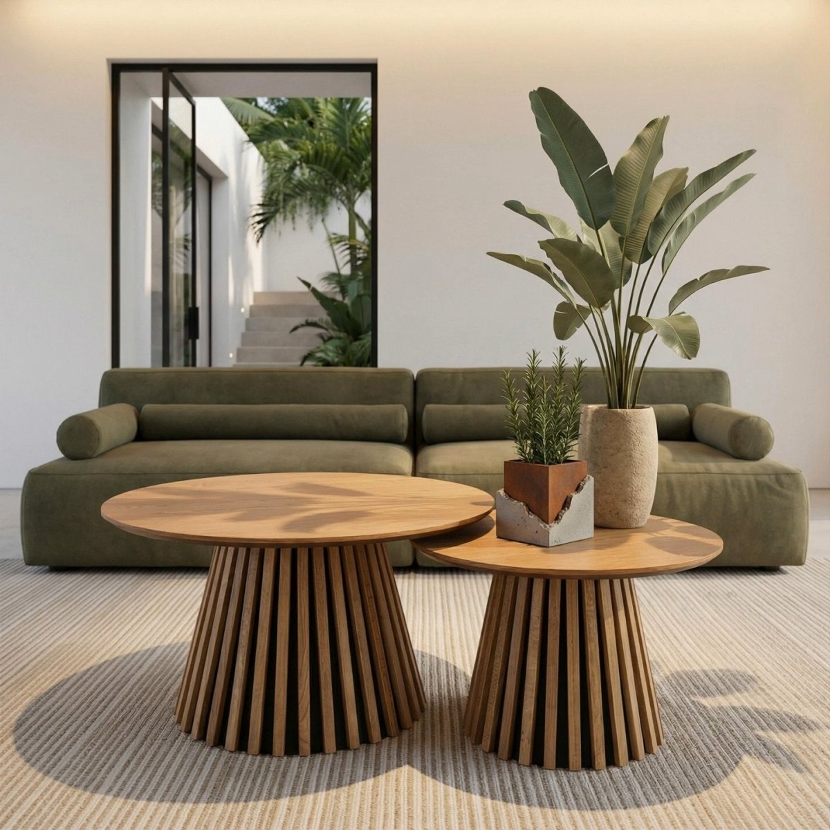 Couchtisch Rund ø60 cm - Wildeiche