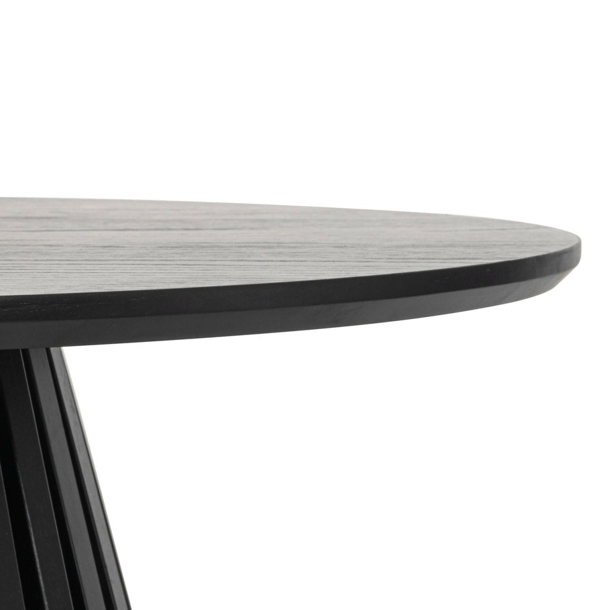 Couchtisch Rund ø80 cm - Eiche Schwarz