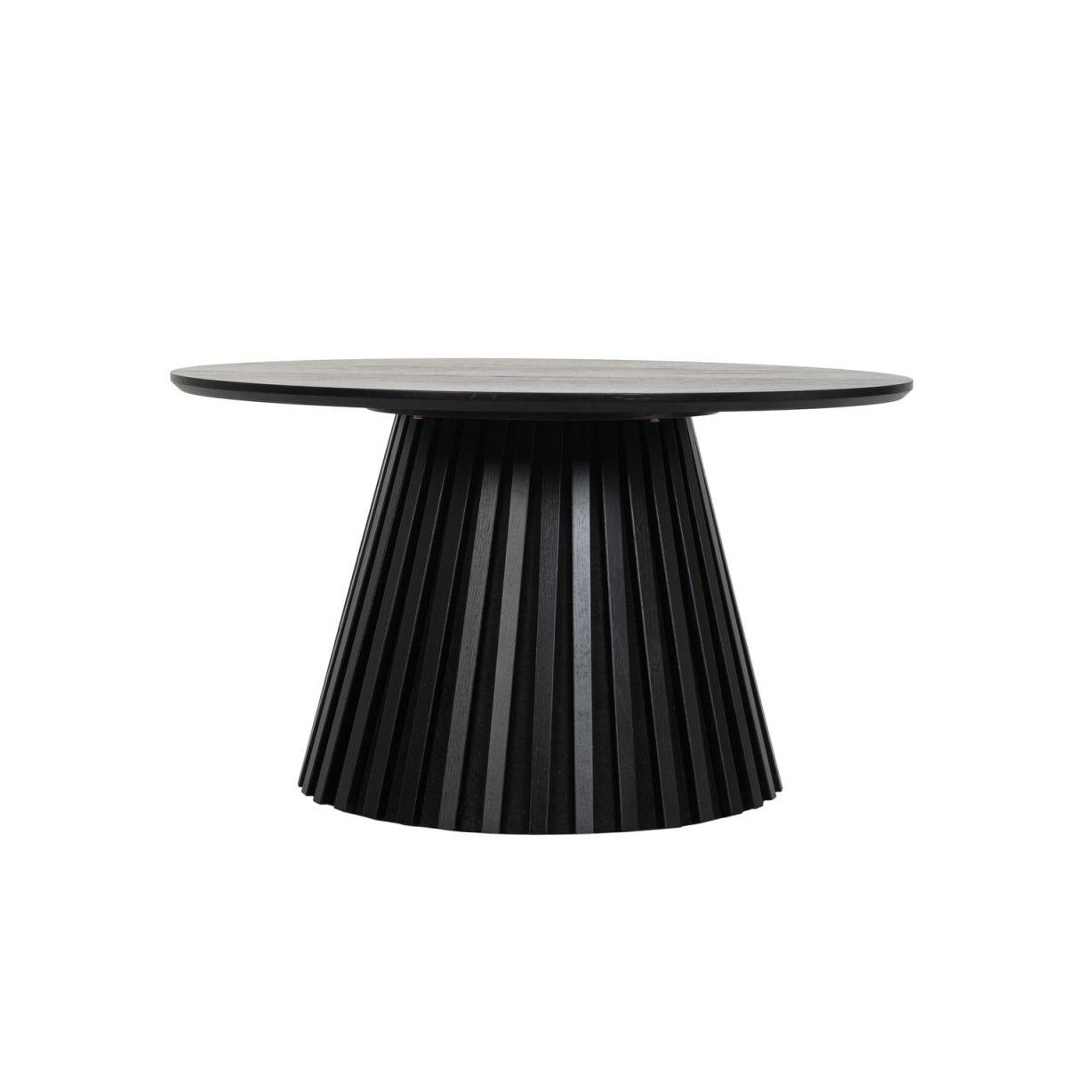 Couchtisch Rund ø80 cm - Eiche Schwarz