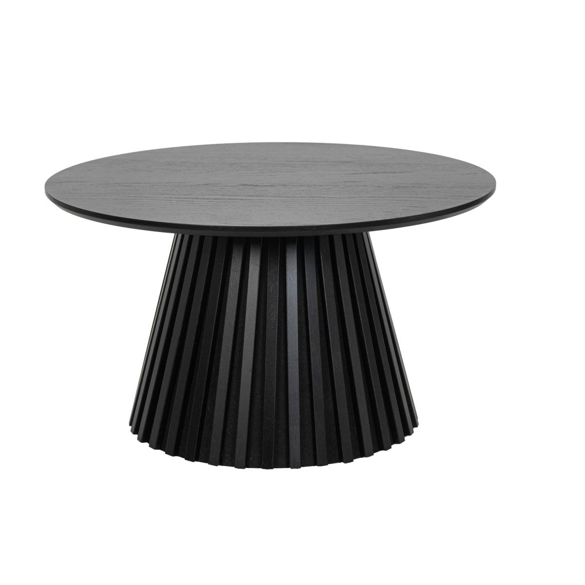 Couchtisch Rund ø80 cm - Eiche Schwarz