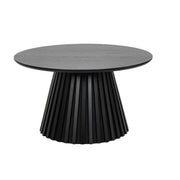 Couchtisch Rund ø80 cm - Eiche Schwarz