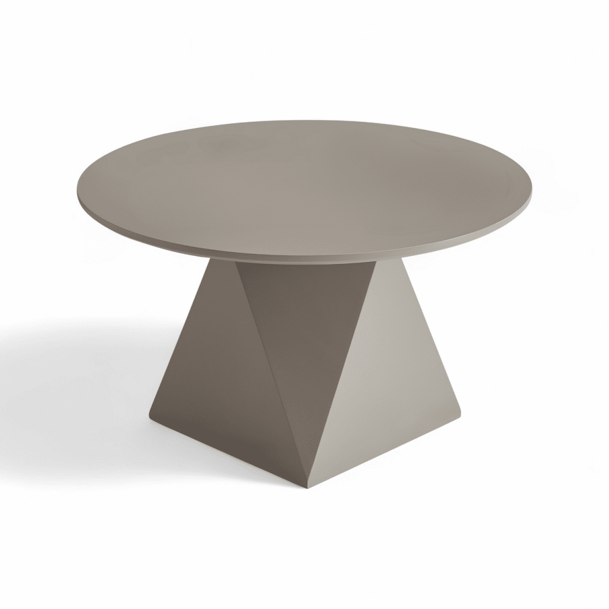 Couchtisch Rund ø80 cm - Taupe
