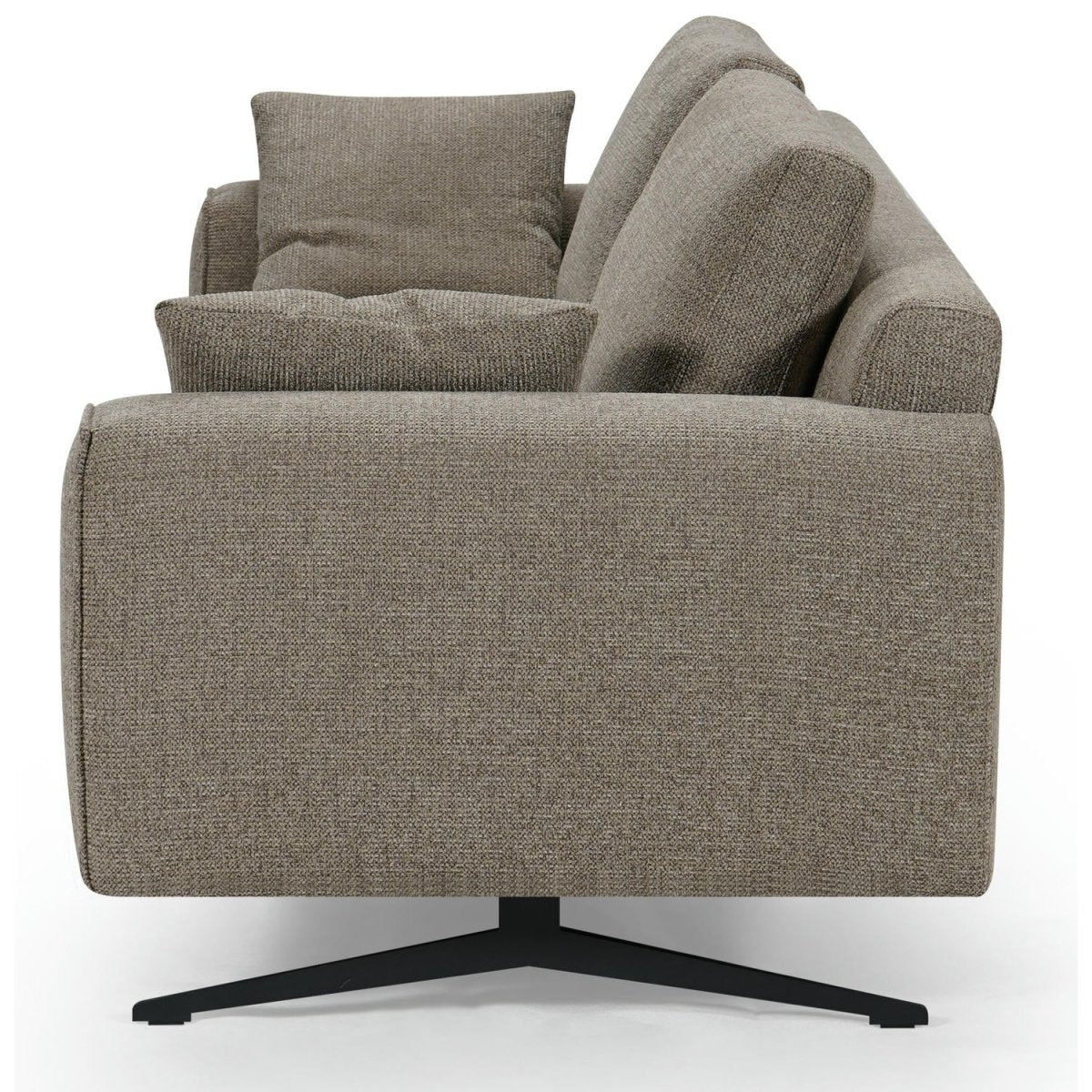 2-Sitzer Sofa - Stoffbezug Braun