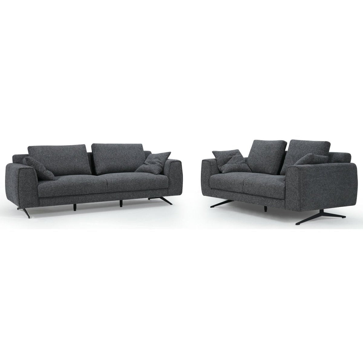 2-Sitzer Sofa - Stoffbezug Grau