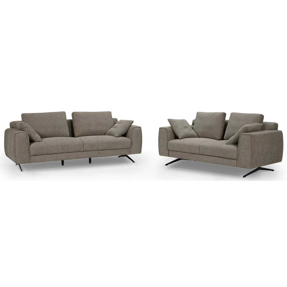 3-Sitzer Sofa - Stoffbezug Braun