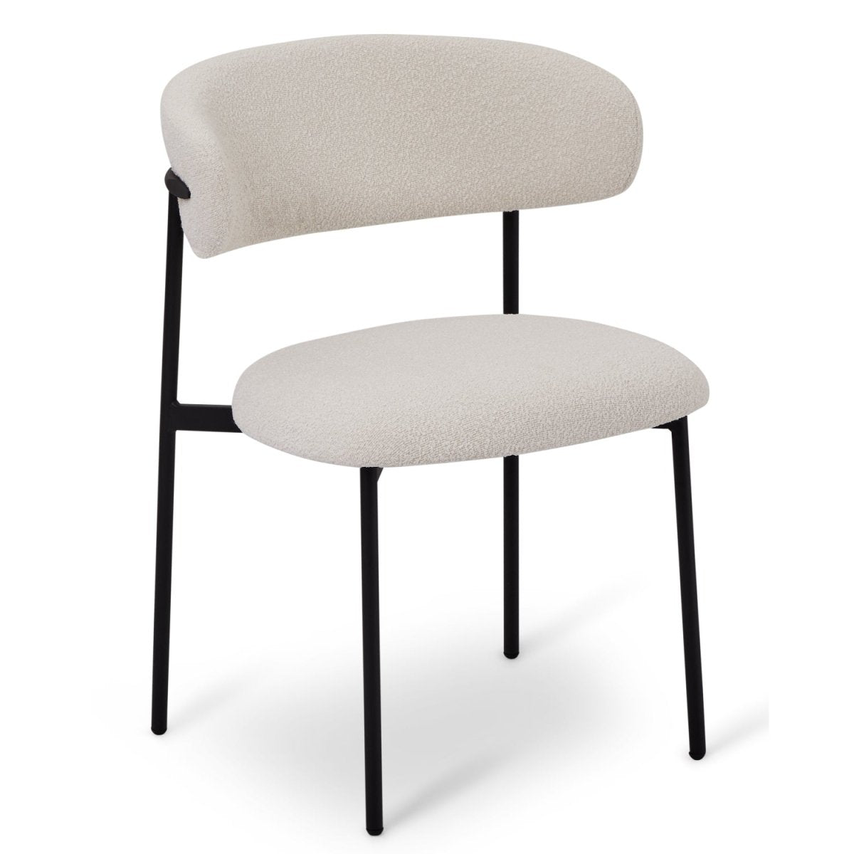 Essgruppe mit 4 Stühle und Esstisch - ø120 cm Schwarz