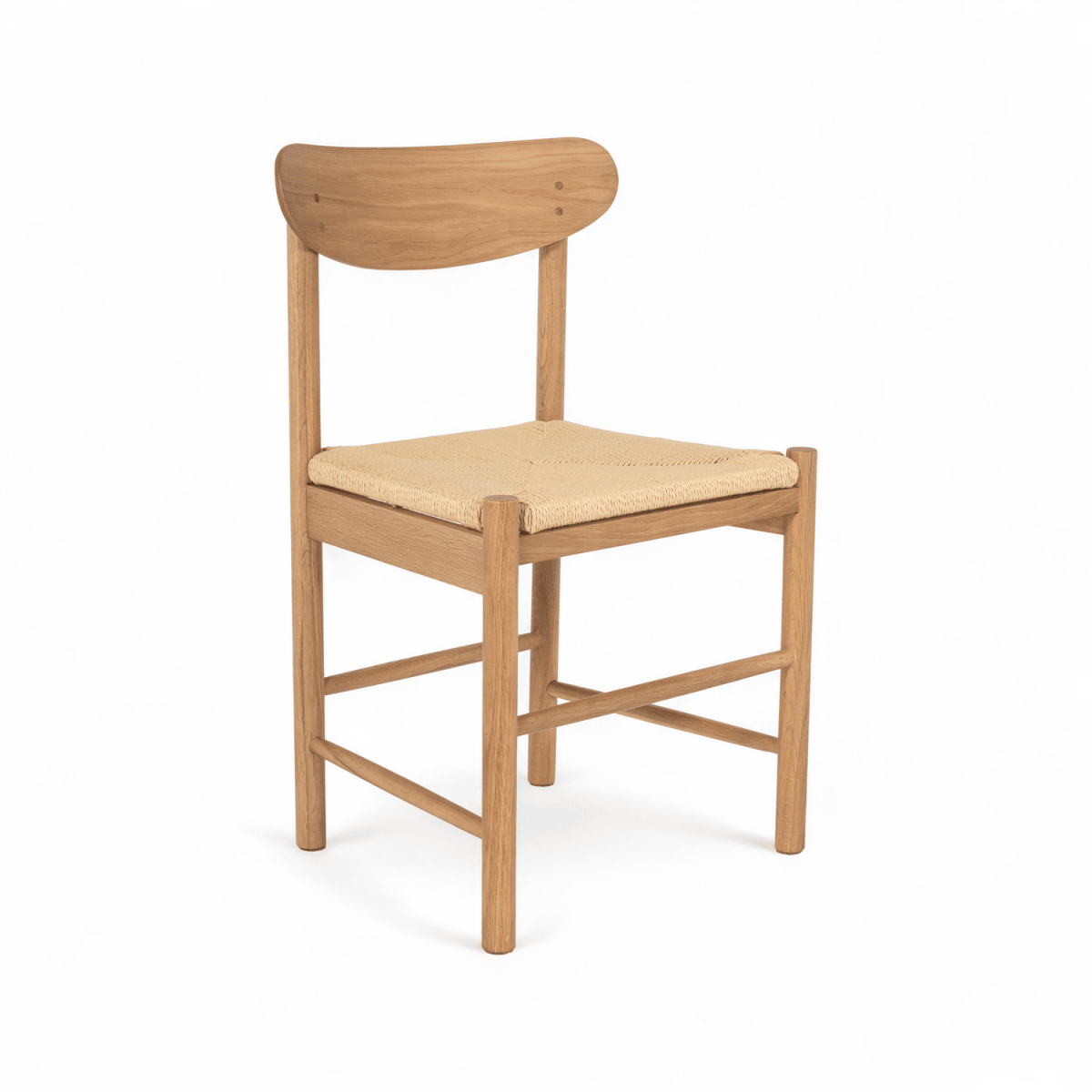 Essgruppe mit 4 Stühle und Esstisch - ø140 cm - Ausziehbar bis 240 cm Wildeiche