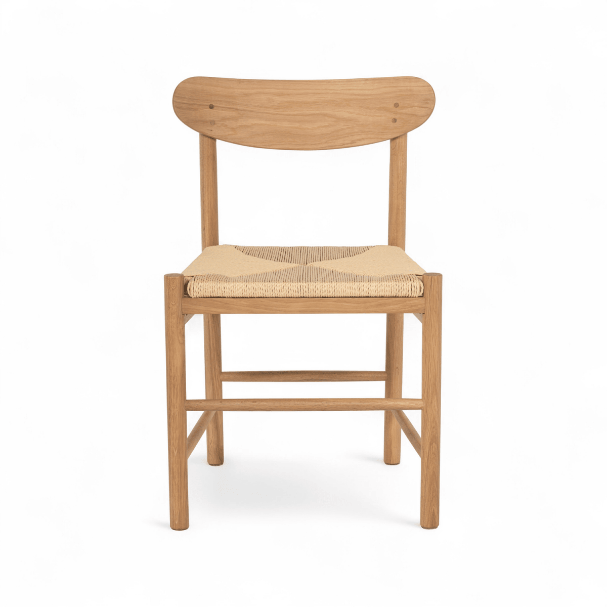 Essgruppe mit 6 Stühle und Esstisch - ø120 cm - Ausziehbar bis 220 cm Wildeiche