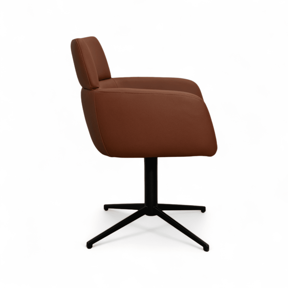 Esszimmerstuhl mit Armlehne - Drehbar - Dunkelbraun