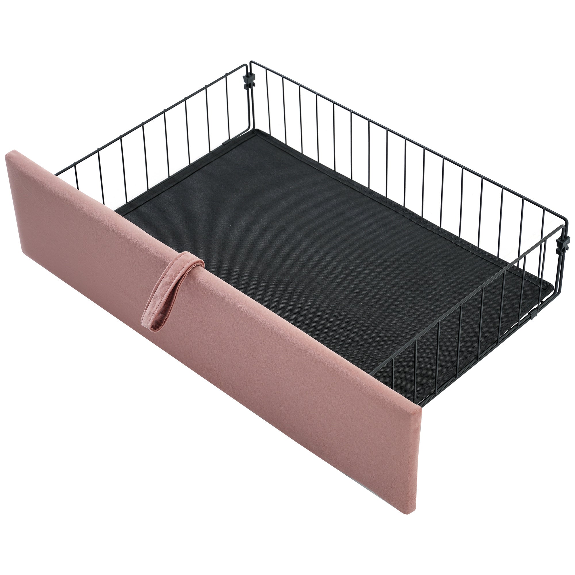 Einzelbett Aus Samt 90 X 190 Cm Mit Schubladen
