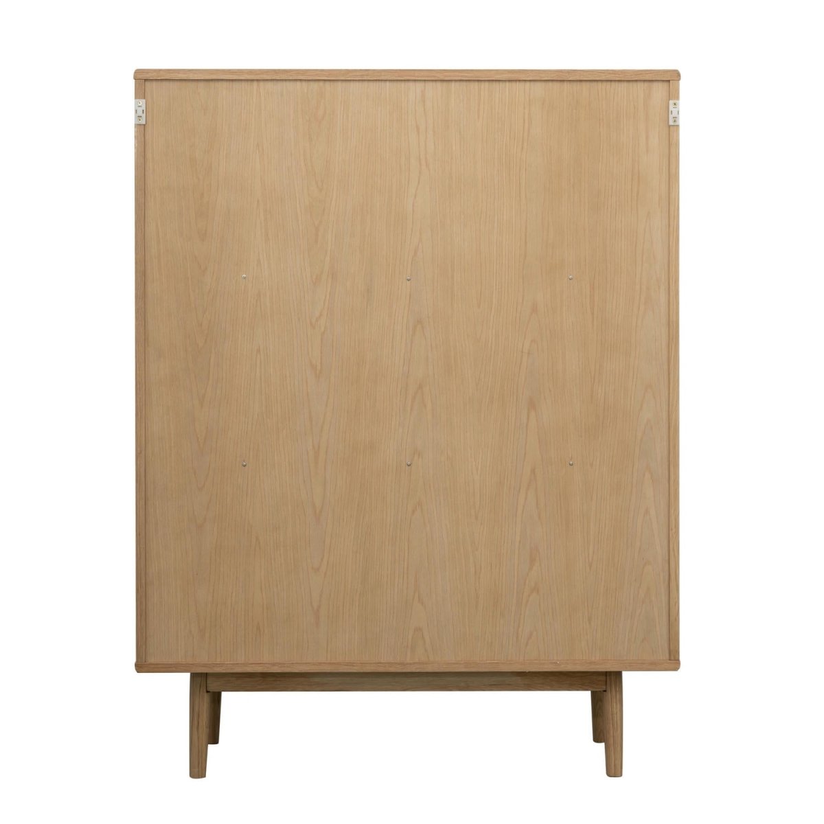 Highboard mit Glastüren - 100 cm breit - Wildeiche