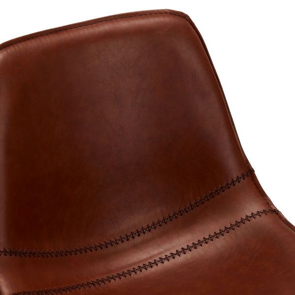 2er Set Barhocker - Cognac Braun