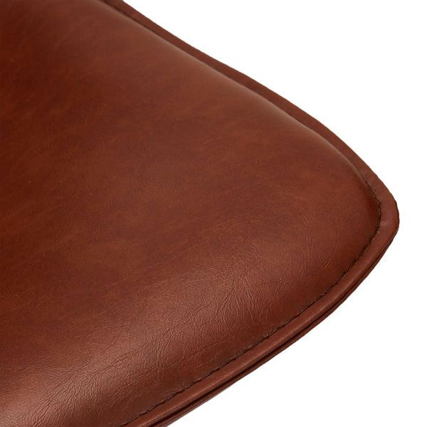 4er Set Barhocker Isabel - Drehbar - Cognacbraun