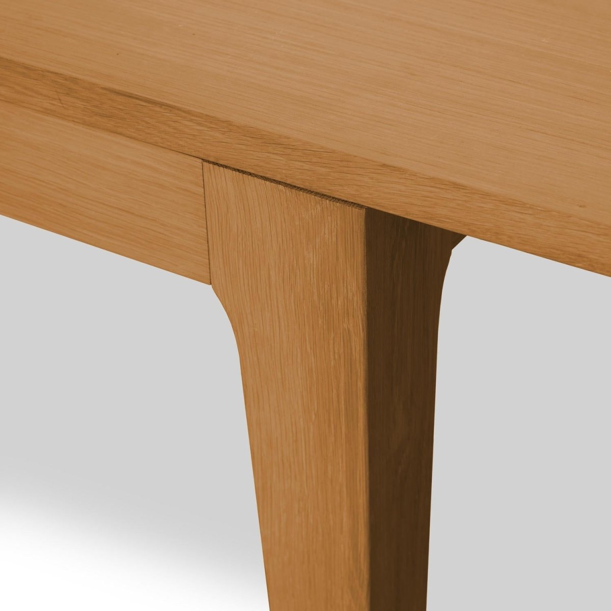 Rechteckiger Esstisch 220x100 cm - Ausziehbar bis 320 cm - Wildeiche