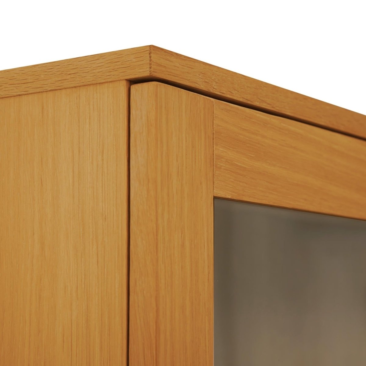 Vitrine mit LED-Beleuchtung - 100 cm breit - Wildeiche