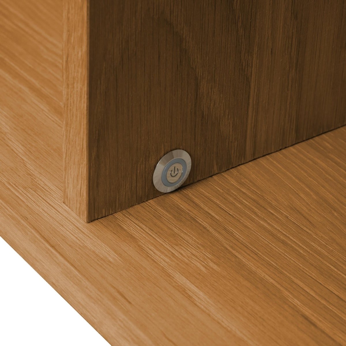 Wandschrank mit LED-Beleuchtung - 160 cm breit - Wildeiche