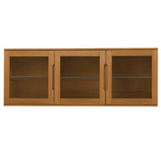 Wandschrank mit LED-Beleuchtung - 160 cm breit - Wildeiche