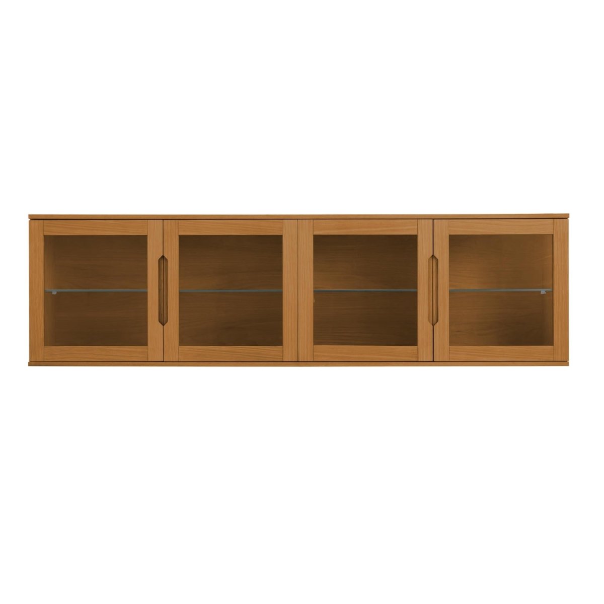 Wandschrank mit LED-Beleuchtung - 213 cm breit - Wildeiche