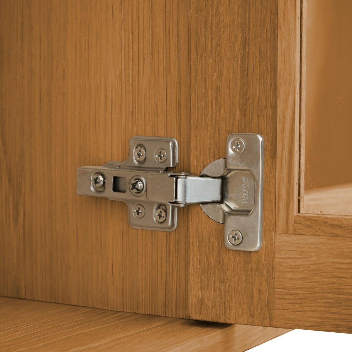 Wandschrank mit LED-Beleuchtung - 213 cm breit - Wildeiche