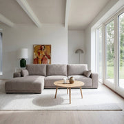 L-Form Ecksofa Links - Stoffbezug Beige