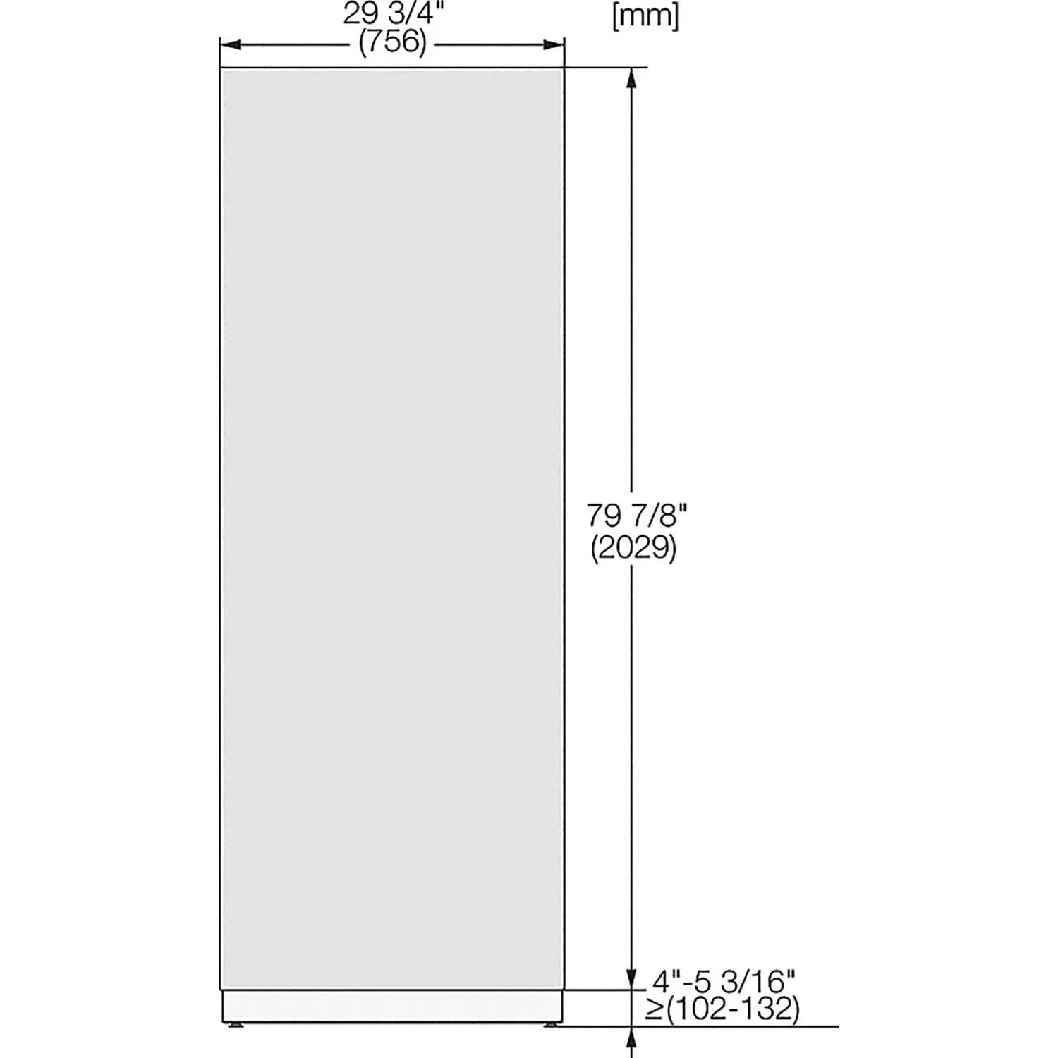 Miele K 2802 Vi - MasterCool-Kühlschrank, Vollintegriert, Nische 214 x 76 cm