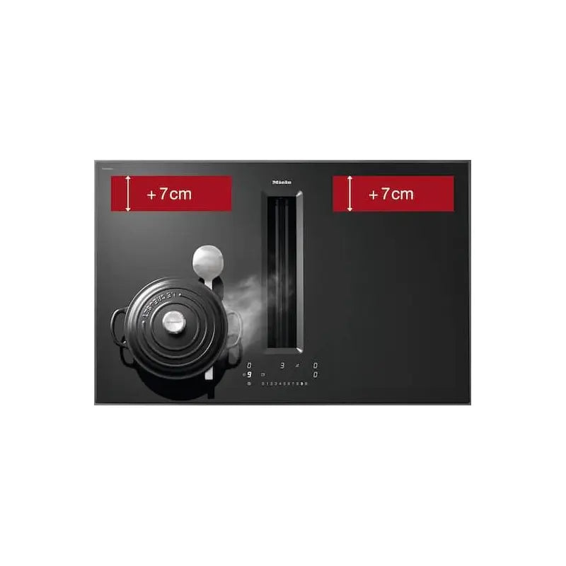 Miele KMDA 7876-1 FL MattFinish 800 mm | Abluft und Umluft | SilenceMotor | PowerFlex XL-Kochbereich | MattFinish