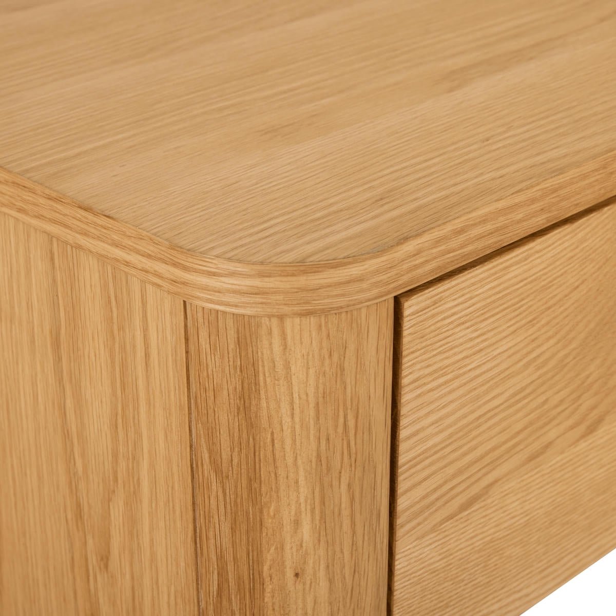 Highboard mit LED-Beleuchtung - 123 cm breit - Wildeiche