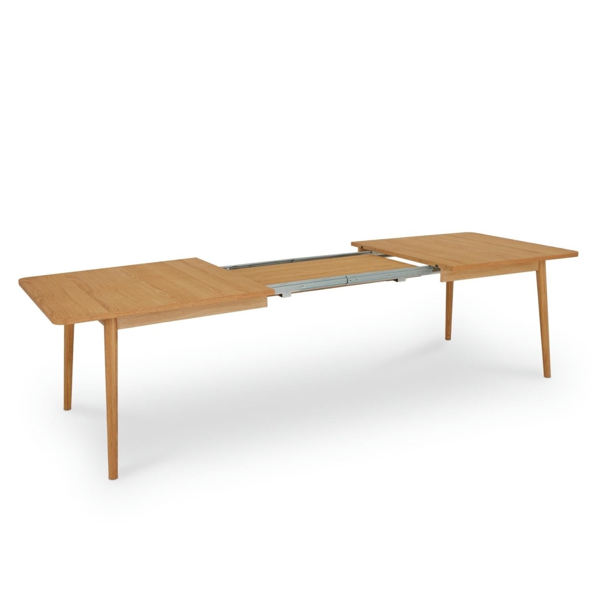 Rechteckiger Esstisch 200x100 cm - Ausziehbar bis 300 cm - Wildeiche