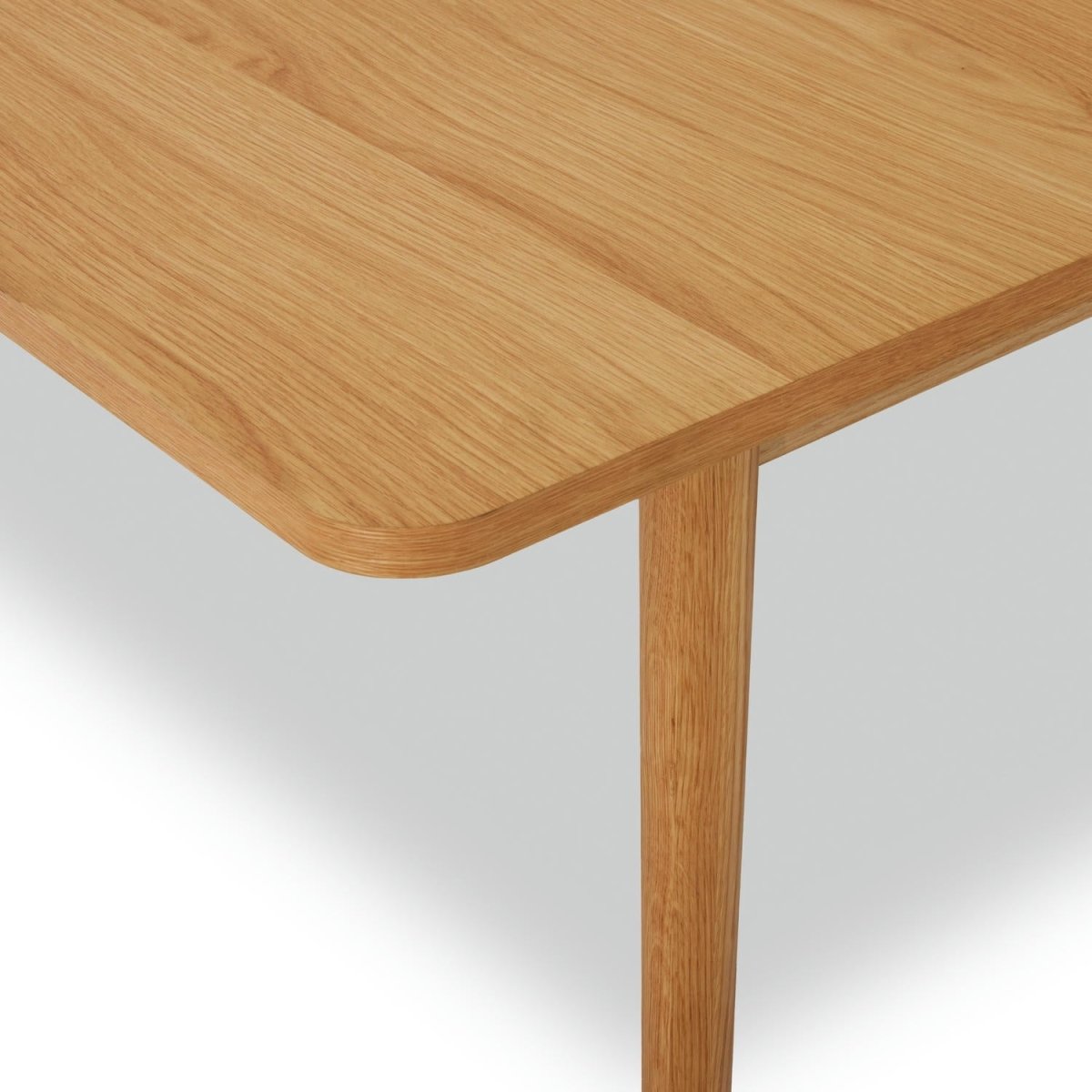 Rechteckiger Esstisch 200x100 cm - Ausziehbar bis 300 cm - Wildeiche