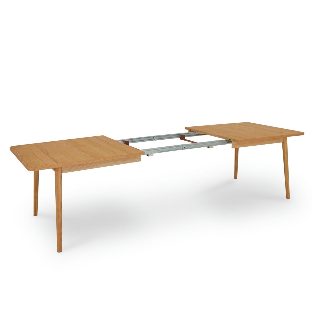 Rechteckiger Esstisch 200x100 cm - Ausziehbar bis 300 cm - Wildeiche