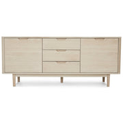 Sideboard mit 2 Türen - 180 cm breit - Eiche bianco
