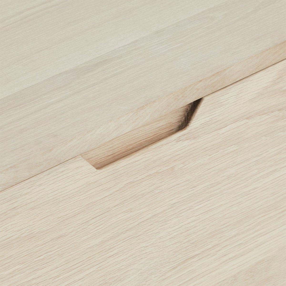 Sideboard mit 2 Türen - 180 cm breit - Eiche bianco