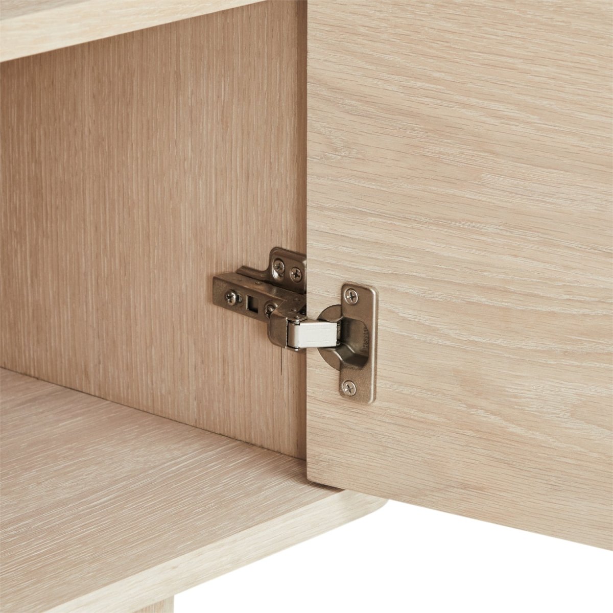 Sideboard mit 2 Türen - 180 cm breit - Eiche bianco