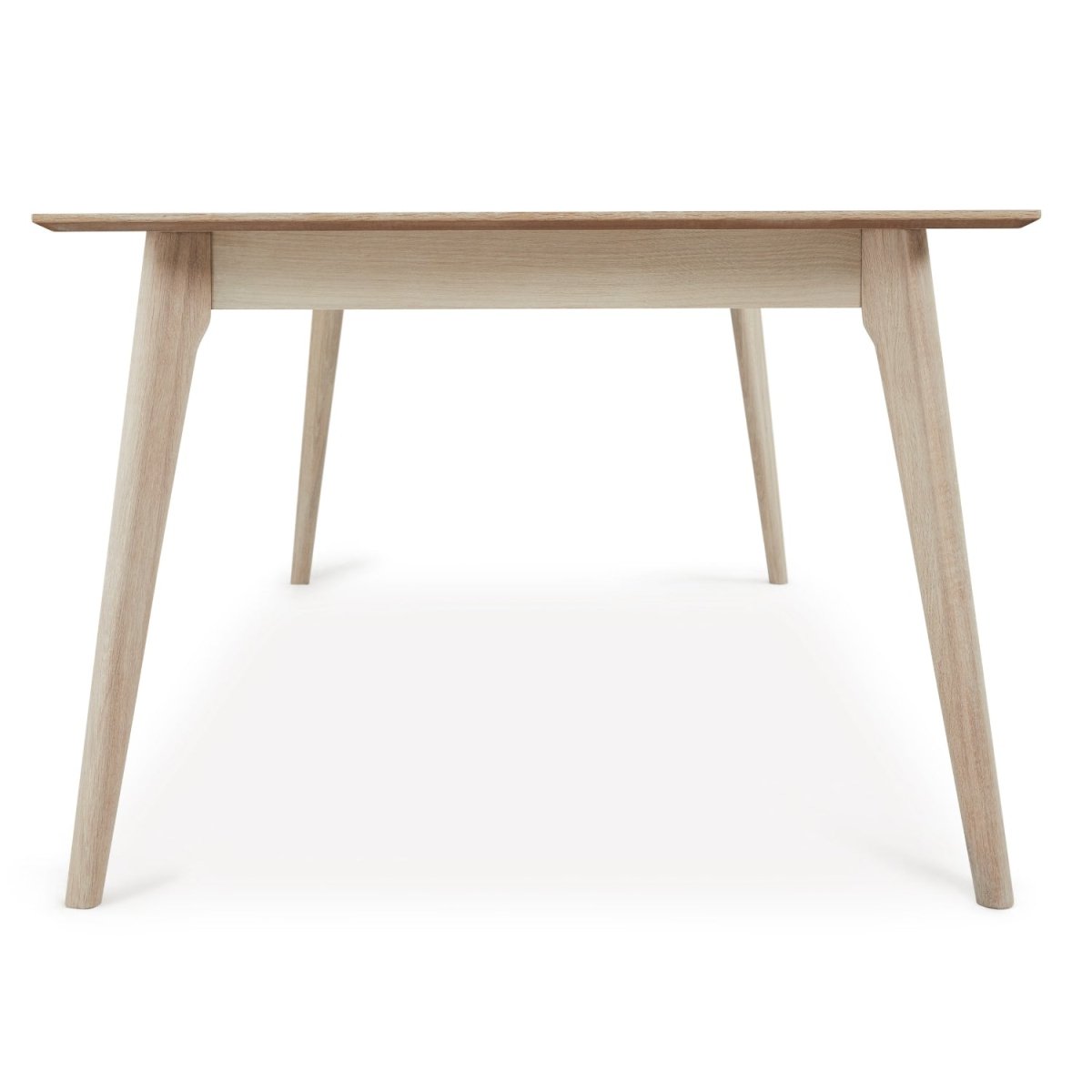 Rechteckiger Esstisch 170x95 cm - Ausziehbar bis 270 cm - Eiche bianco