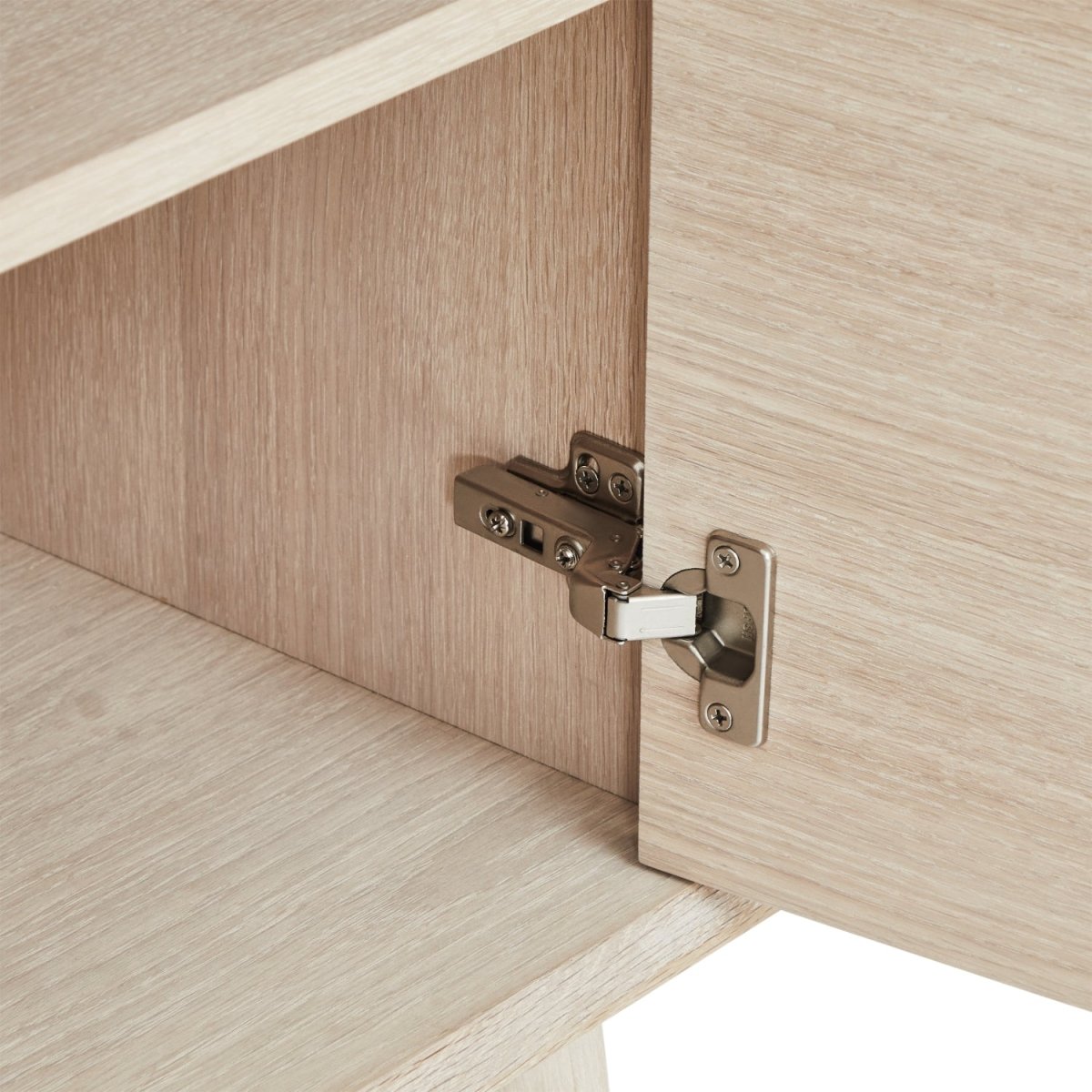 Sideboard mit 3 Türen - 212 cm breit - Eiche bianco