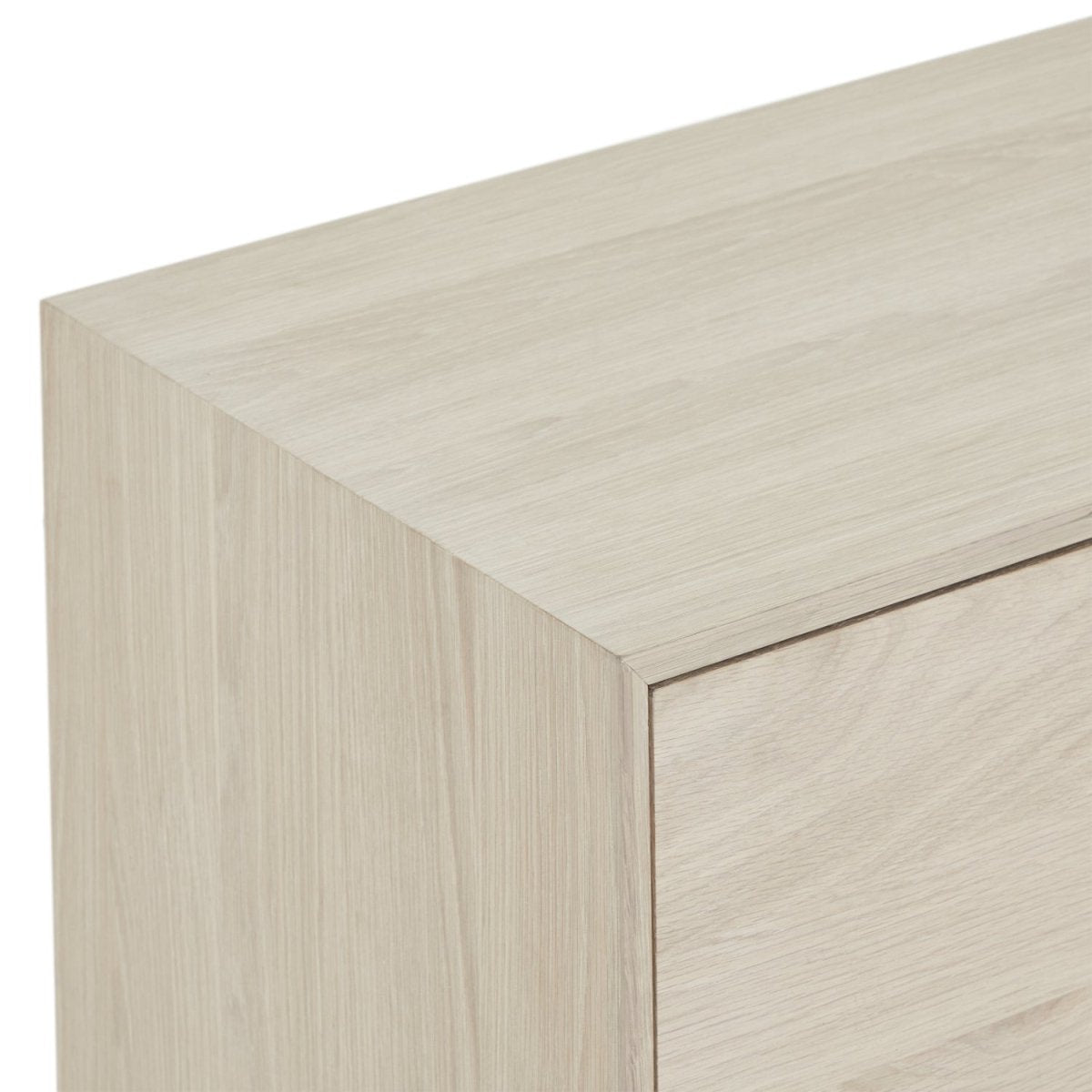 Sideboard mit 3 Türen - 212 cm breit - Eiche bianco