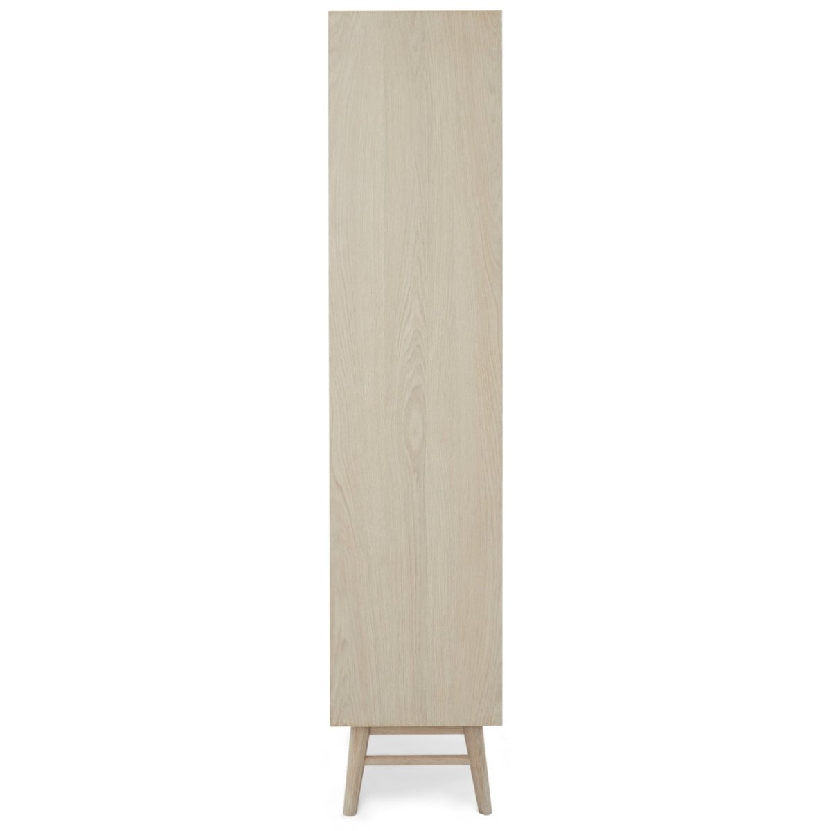 Vitrine mit LED-Beleuchtung - 110 cm breit - Eiche bianco