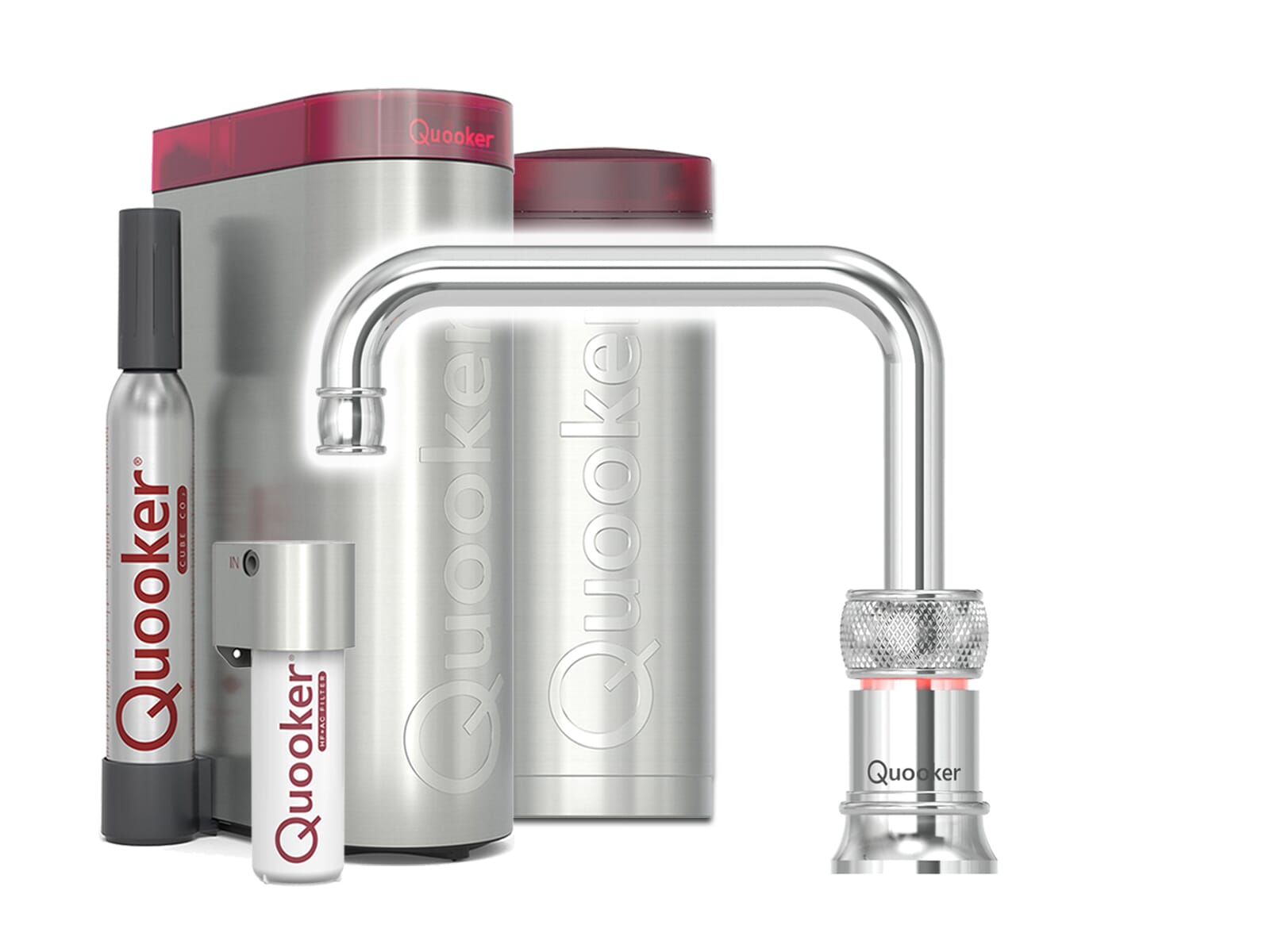 Quooker PRO3 & CUBE | Classic Nordic Square inkl. Cube-Filter