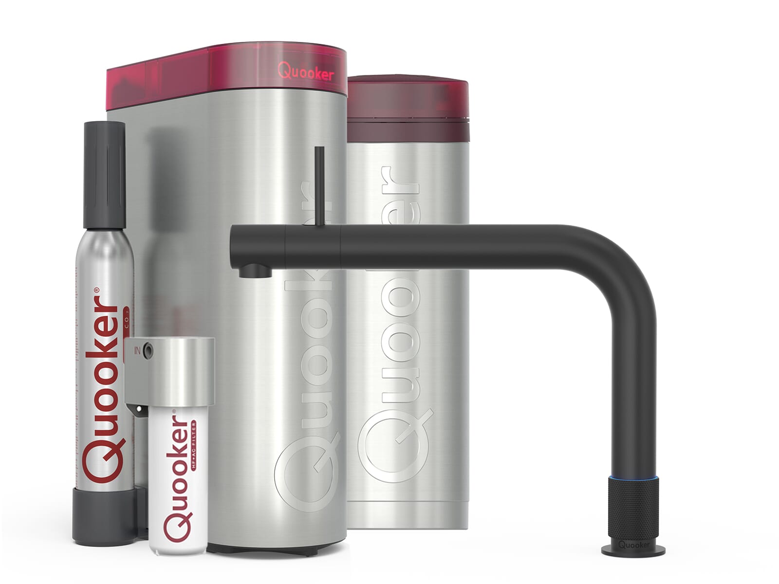 Quooker PRO3 & Cube | Front BLK (Schwarz) inkl. Cube-Filter