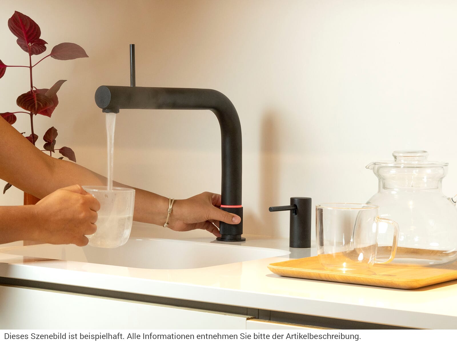 Quooker PRO3 & Cube | Front BLK (Schwarz) inkl. Cube-Filter