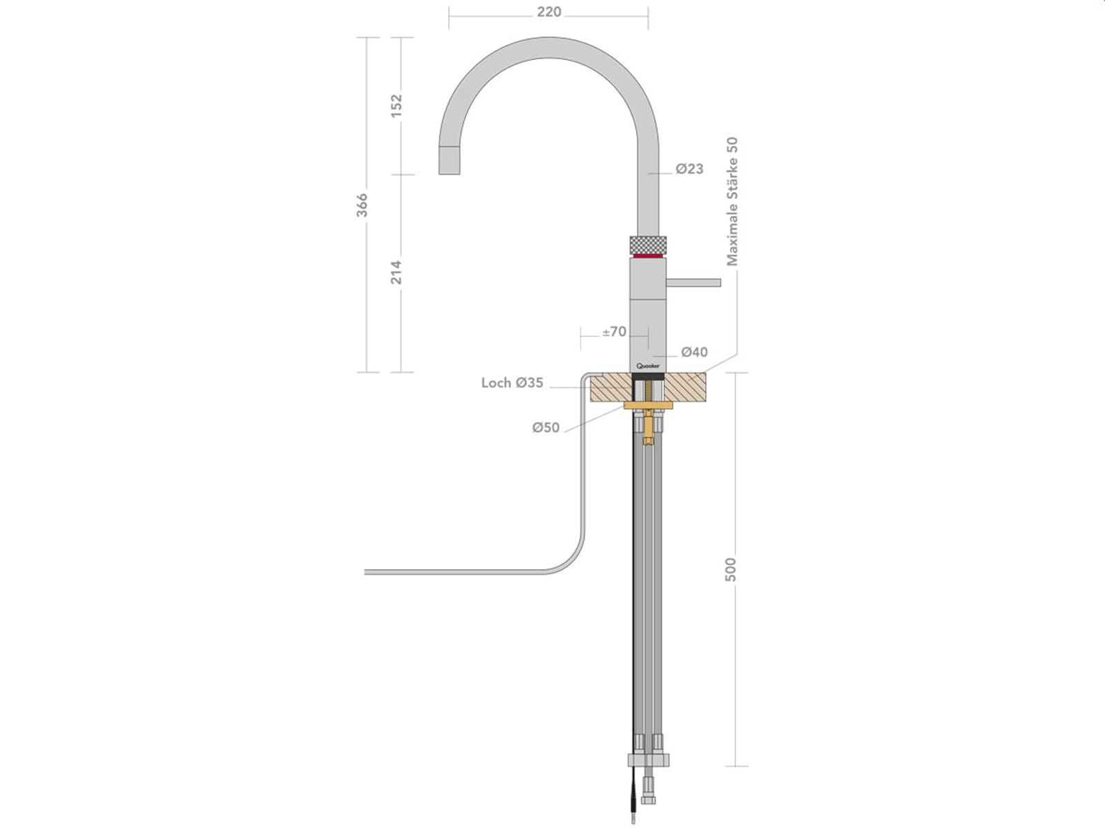 Quooker PRO3 B Fusion Round