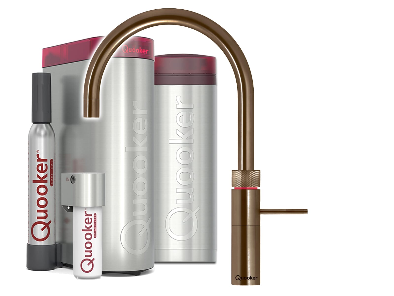 Quooker PRO3 & CUBE | Fusion Round inkl. Cube-Filter