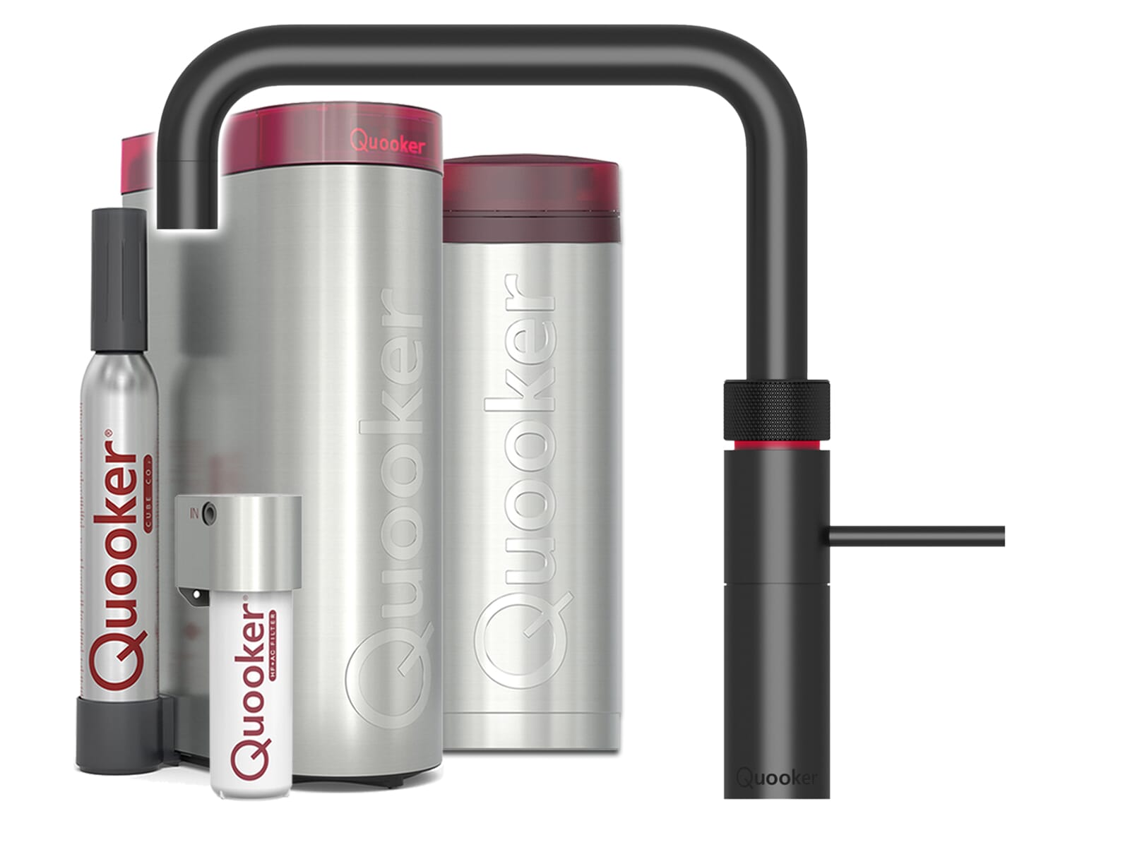 Quooker PRO3 & CUBE | Fusion Square inkl. Cube-Filter