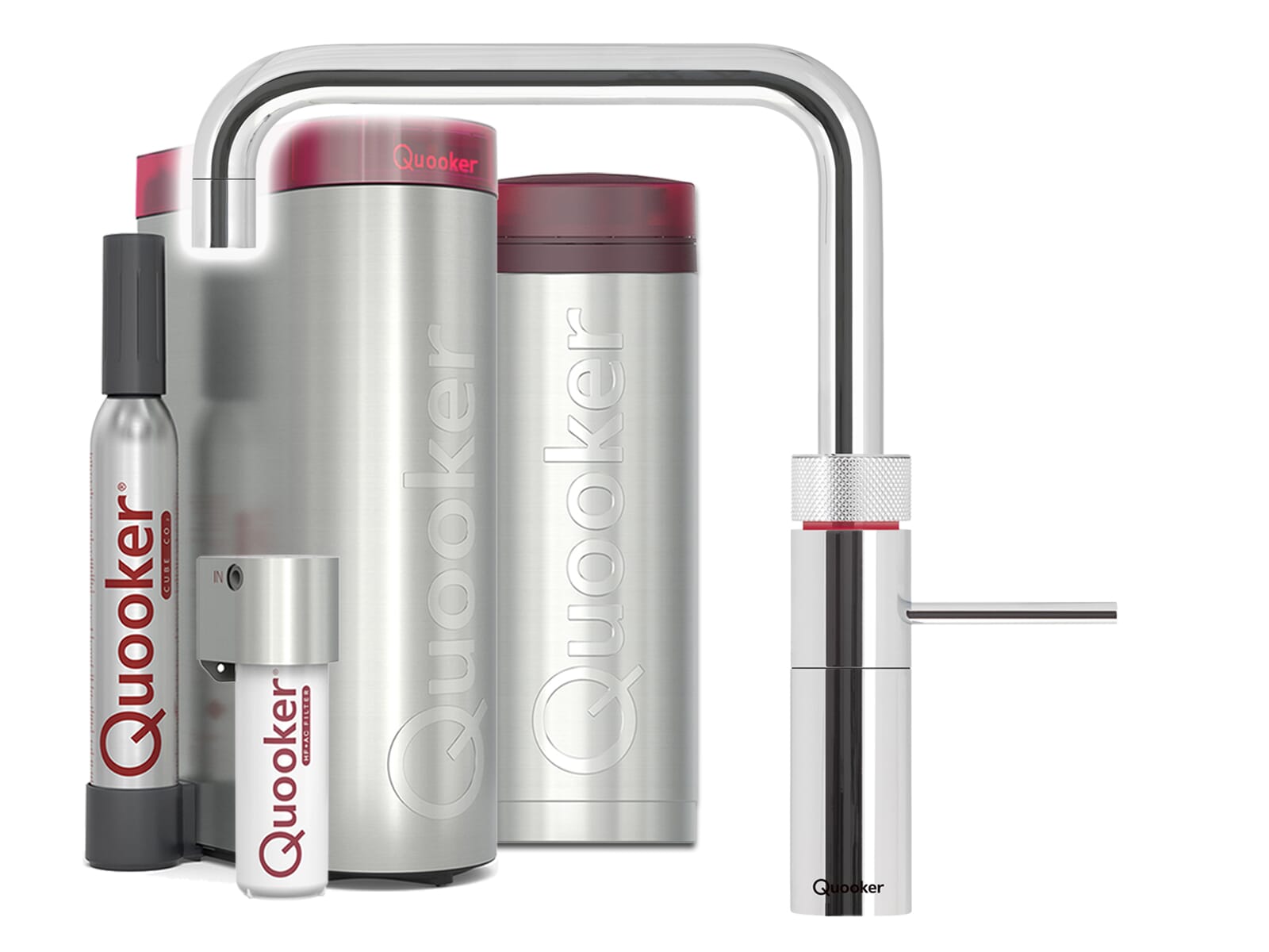 Quooker PRO3 & CUBE | Fusion Square inkl. Cube-Filter