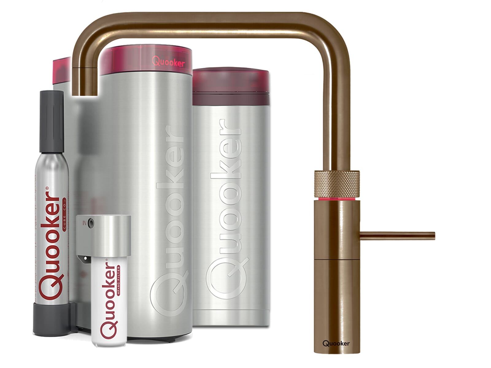 Quooker PRO3 & CUBE | Fusion Square inkl. Cube-Filter