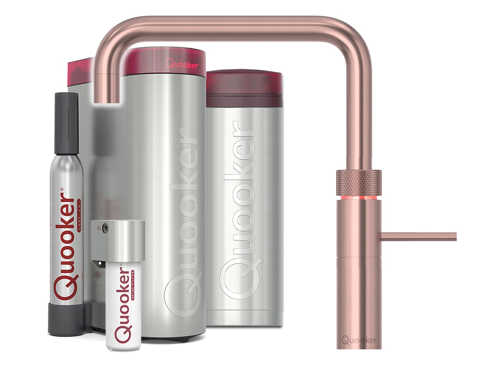 Quooker PRO3 & CUBE | Fusion Square inkl. Cube-Filter
