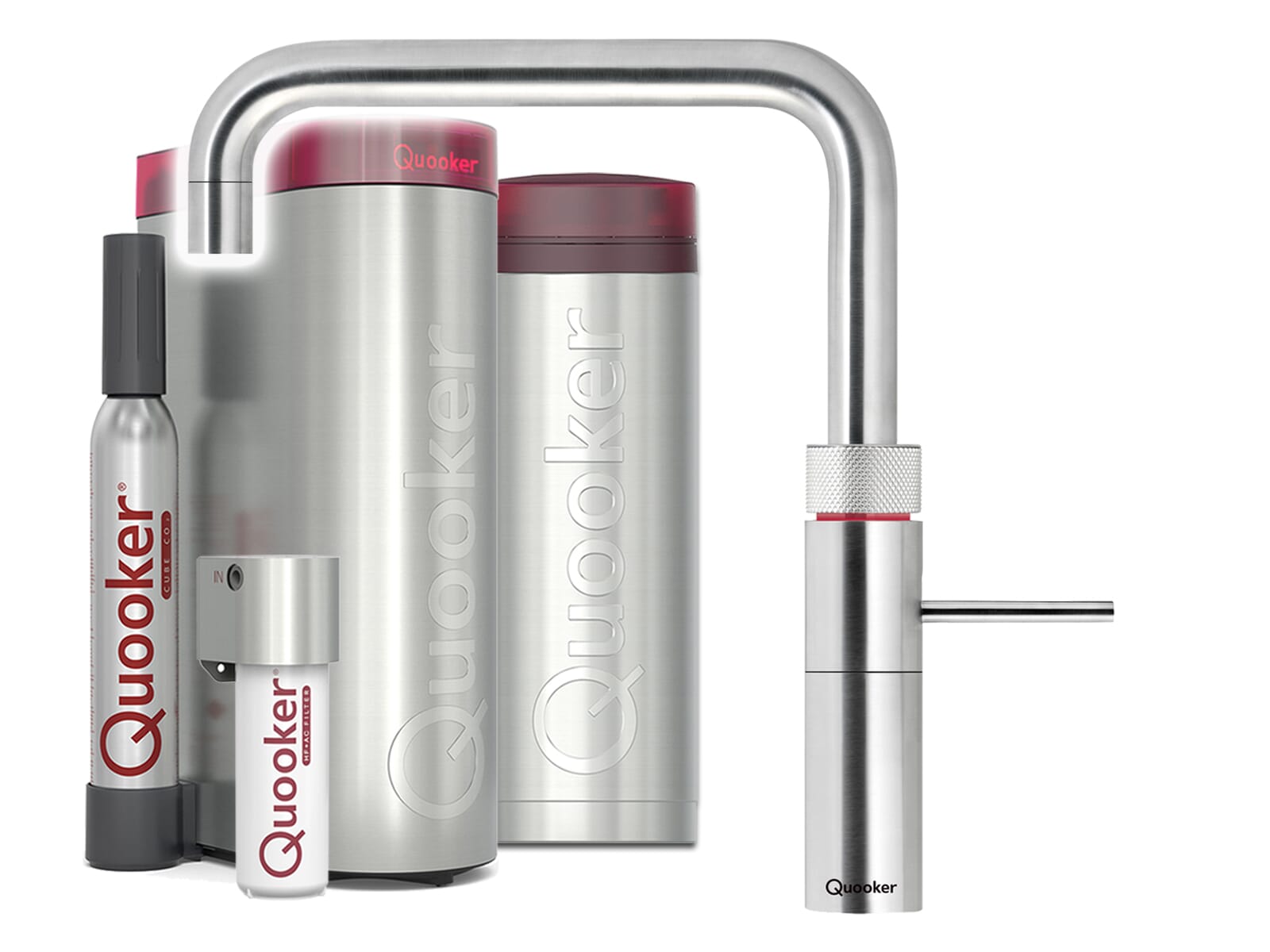 Quooker PRO3 & CUBE | Fusion Square inkl. Cube-Filter